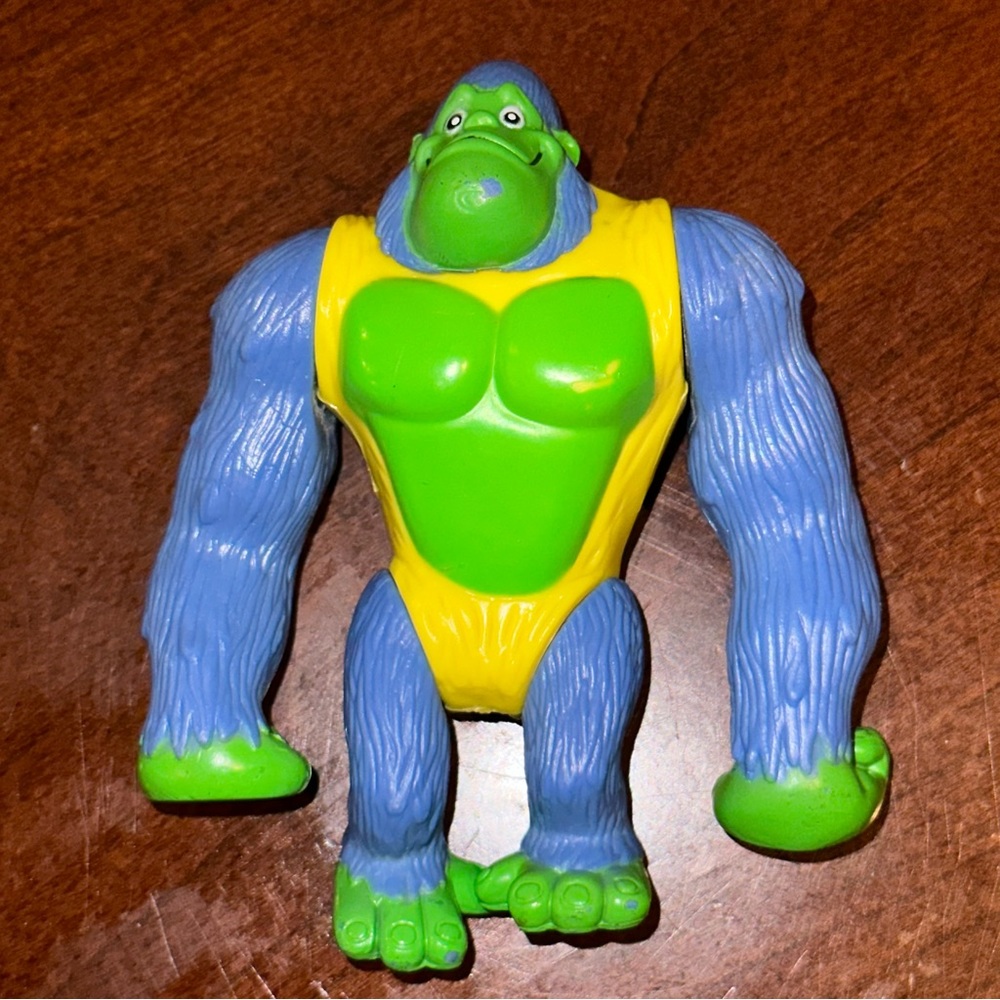 Rainforest Cafe Gorilla Neon Color Variant 3” Figure Vintage 2017 Donkey Kong?